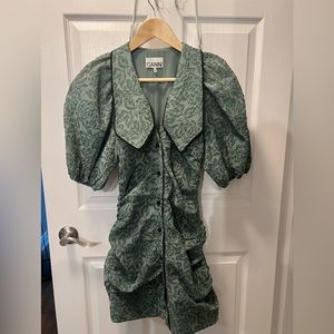 Ganni green dress size 34